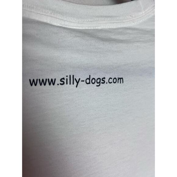 Jung Kim Silly Dogs T-Shirt "Maxwell" White Short Sleeve Jerzees Size Large - Picture 5 of 6